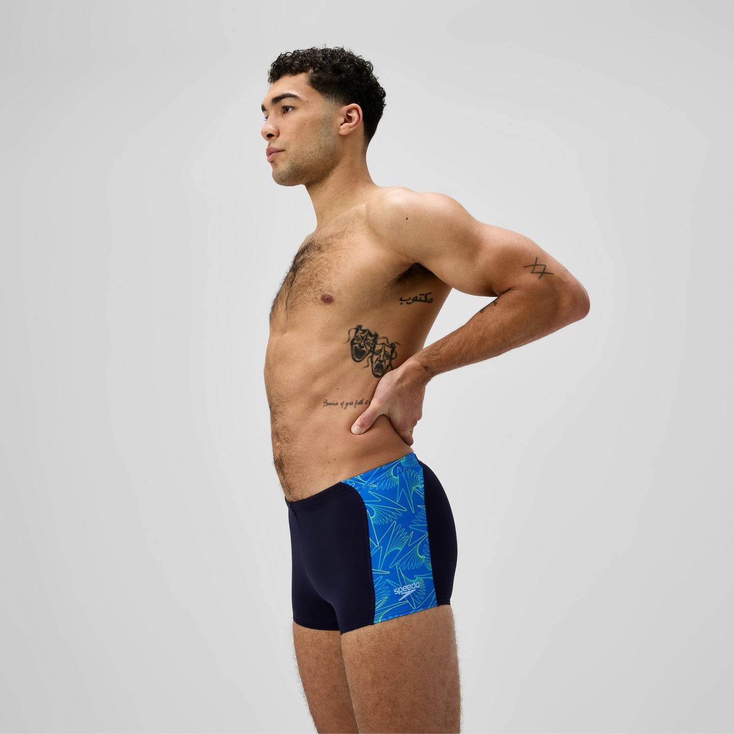 Hyperboom Panel Aquashorts Navy/Blue - Speedo