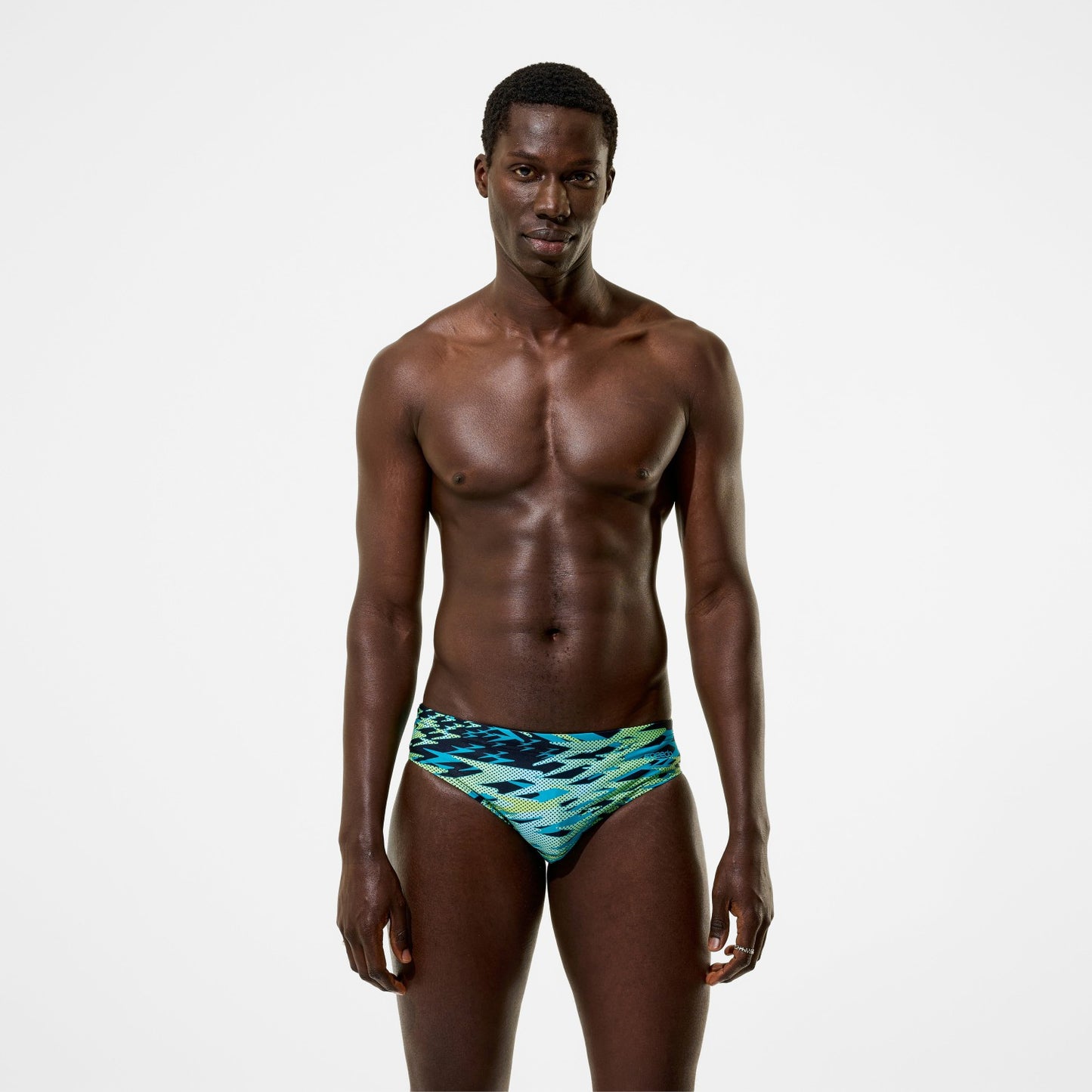 Hyperboom Printed Brief Black/Green - Speedo