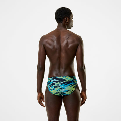Hyperboom Printed Brief Black/Green - Speedo