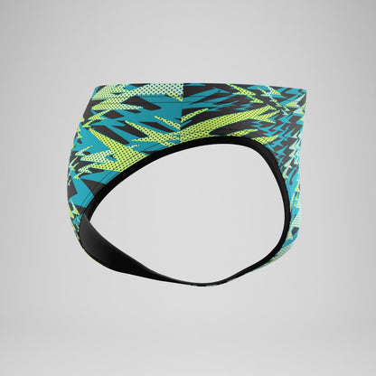 Hyperboom Printed Brief Black/Green - Speedo