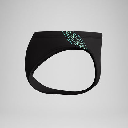 Hyperboom Splice Brief Black/Green - Speedo