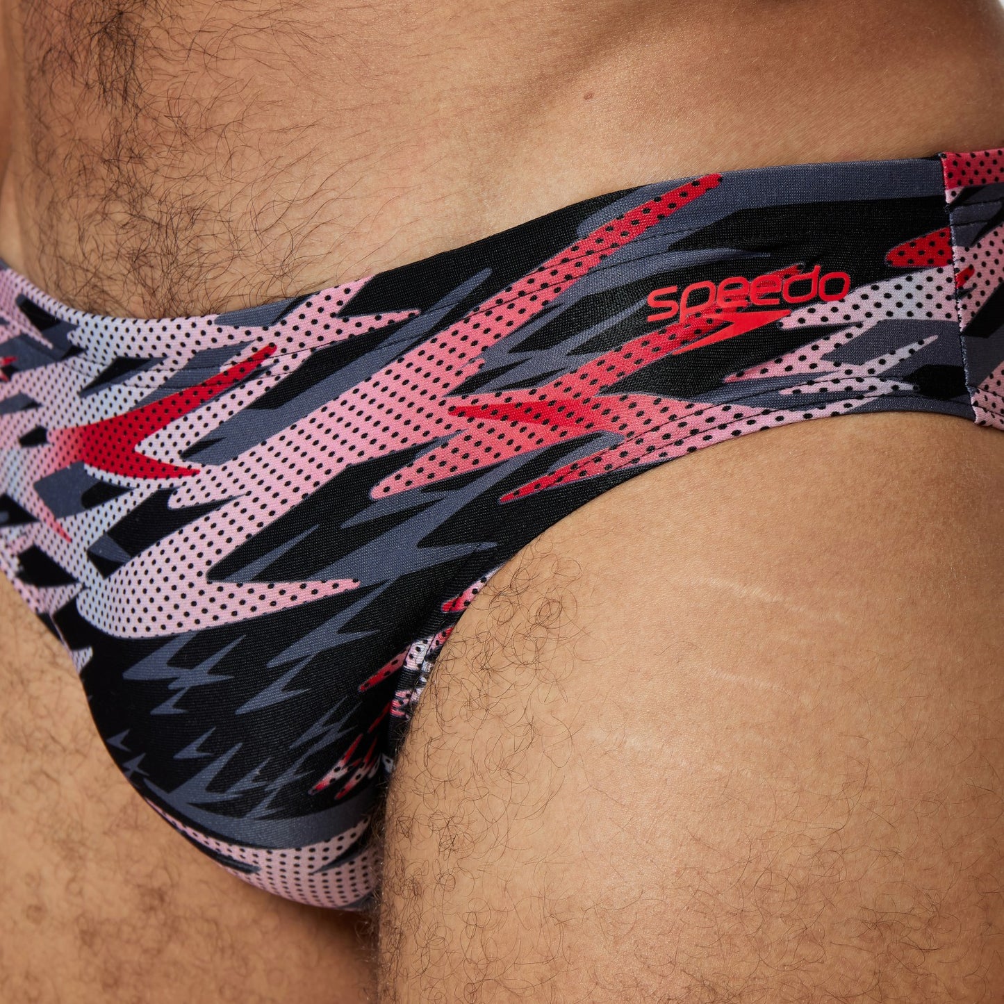 Hyperboom Printed Brief Black/Red - Speedo