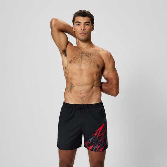 Medley Logo Swim Shorts Black/Red - Speedo