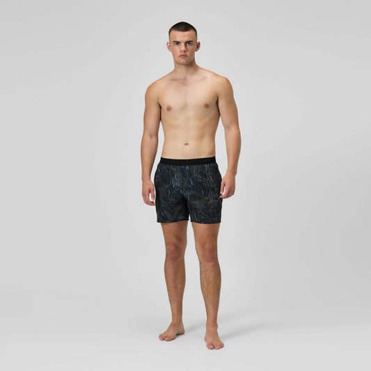 Print Volley Swim Shorts Black/Grey - Speedo