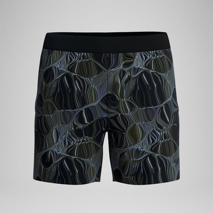 Print Volley Swim Shorts Black/Grey - Speedo