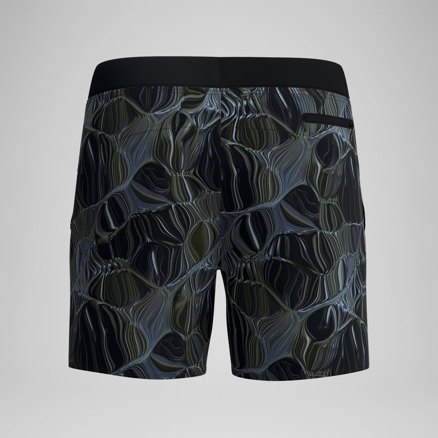 Print Volley Swim Shorts Black/Grey - Speedo