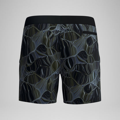 Print Volley Swim Shorts Black/Grey - Speedo