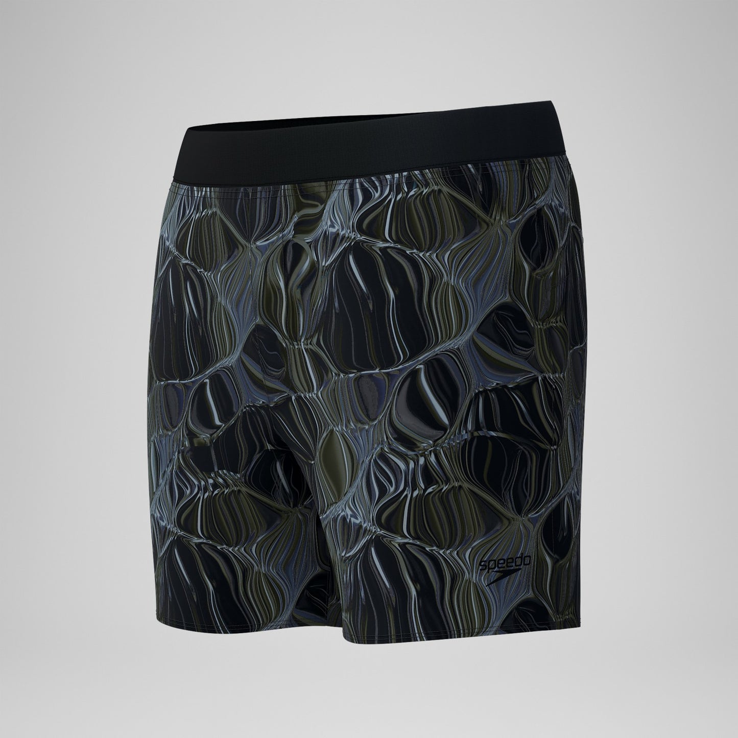 Print Volley Swim Shorts Black/Grey - Speedo