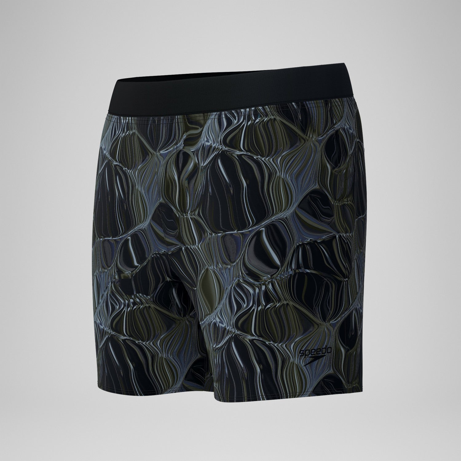Print Volley Swim Shorts Black/Grey - Speedo