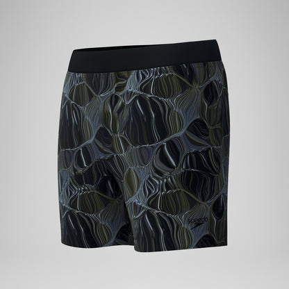 Print Volley Swim Shorts Black/Grey - Speedo
