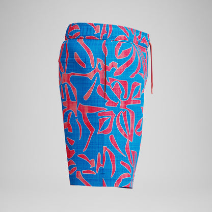 Redondo Edge Printed Swim Shorts Orange/Blue - Speedo