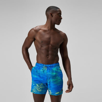 Redondo Edge Printed Swim Shorts Blue/Green - Speedo
