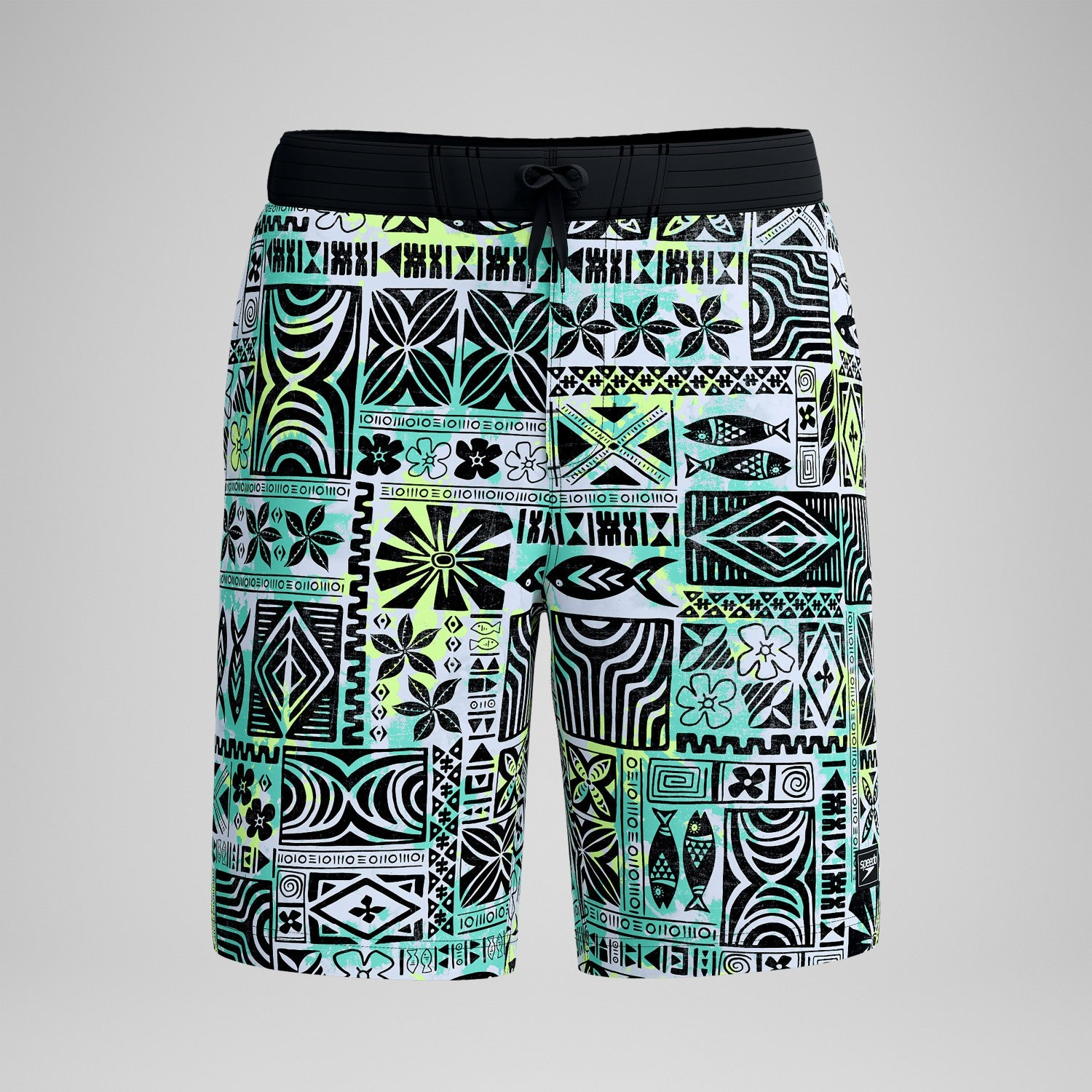 Printed Bondi Swim Shorts Black/White - Speedo