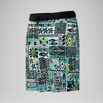 Printed Bondi Swim Shorts Black/White - Speedo