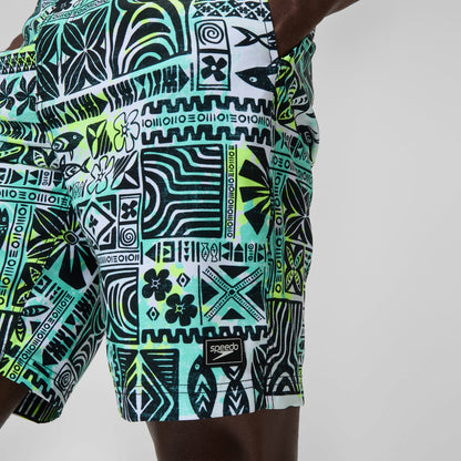Printed Bondi Swim Shorts Black/White - Speedo