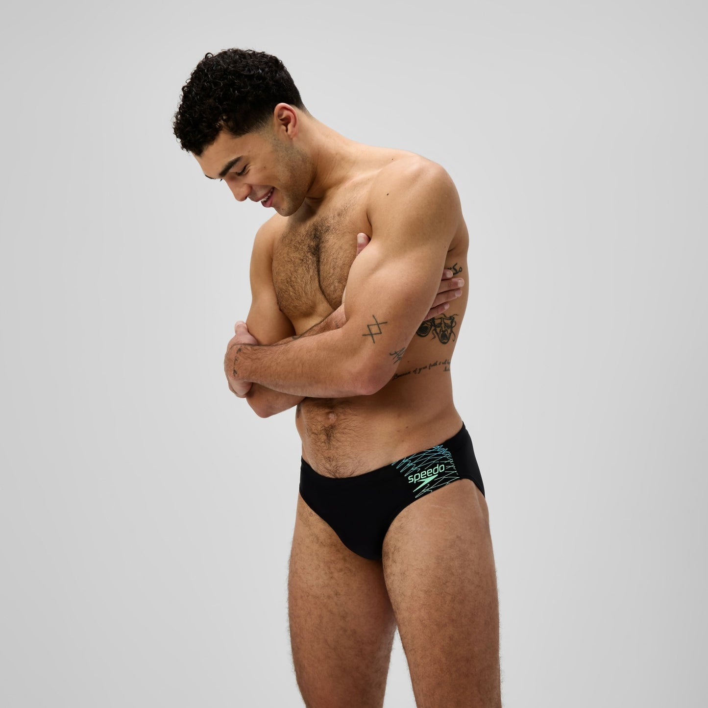 Medley Logo Brief Black/Green - Speedo