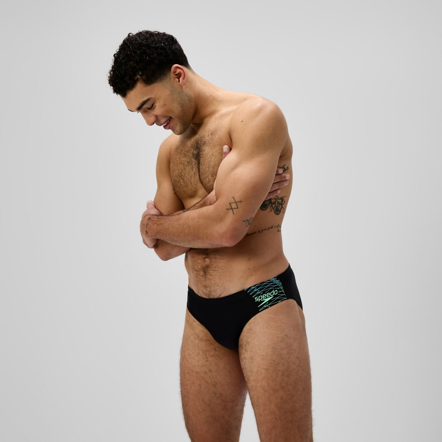 Medley Logo Brief Black/Green - Speedo