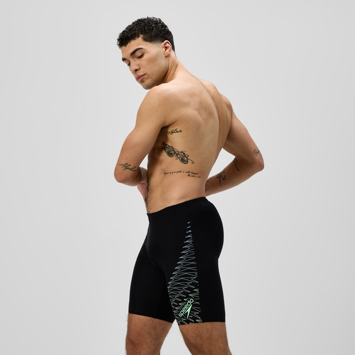 Medley Logo Jammer Black/Green - Speedo