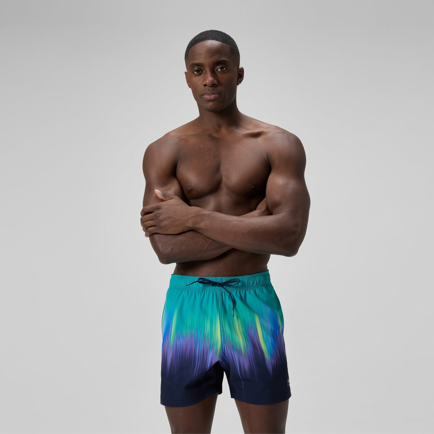 Redondo Edge Printed Swim Shorts Green/Blue - Speedo
