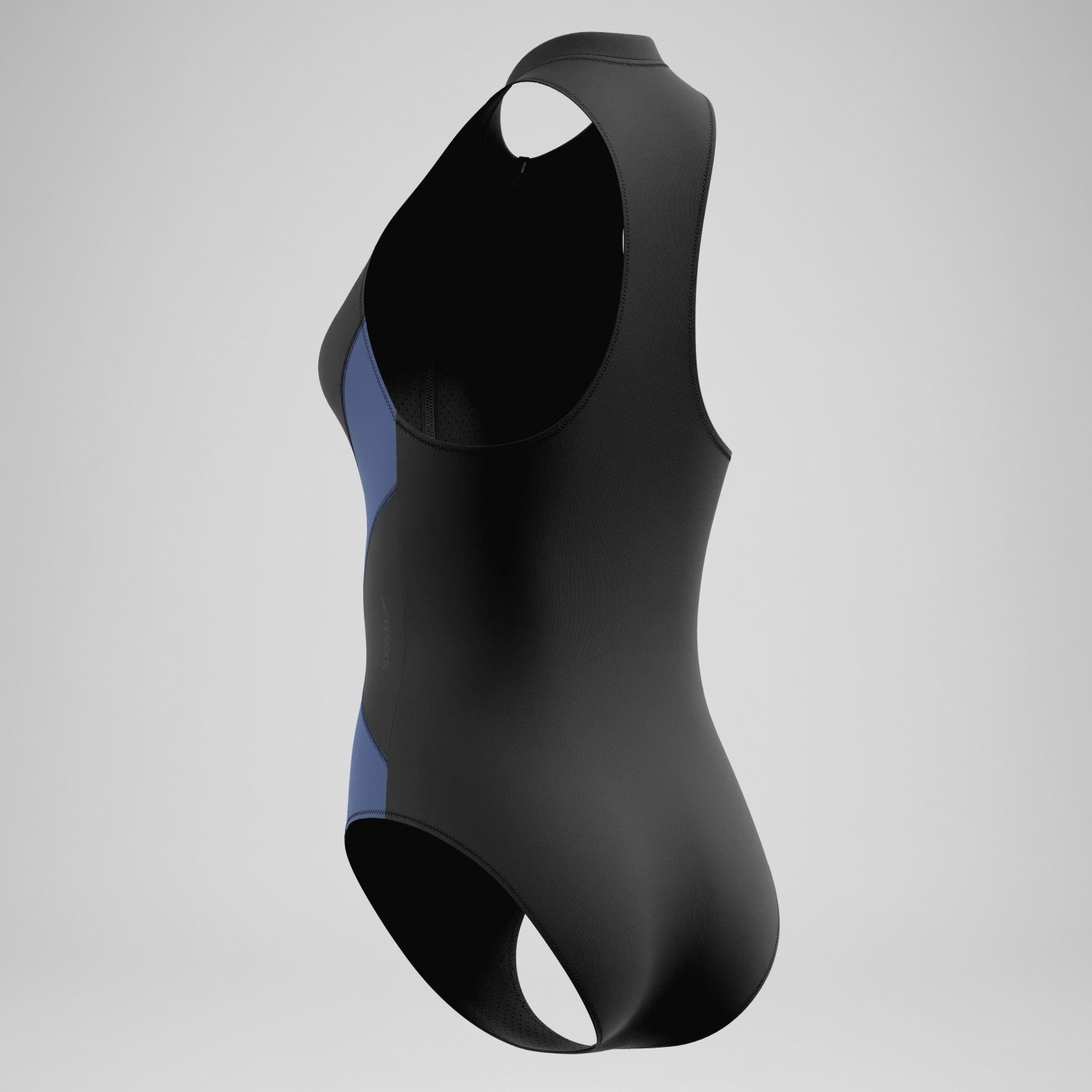 Ocean Flex Zip Swimsuit Black/Blue - Speedo