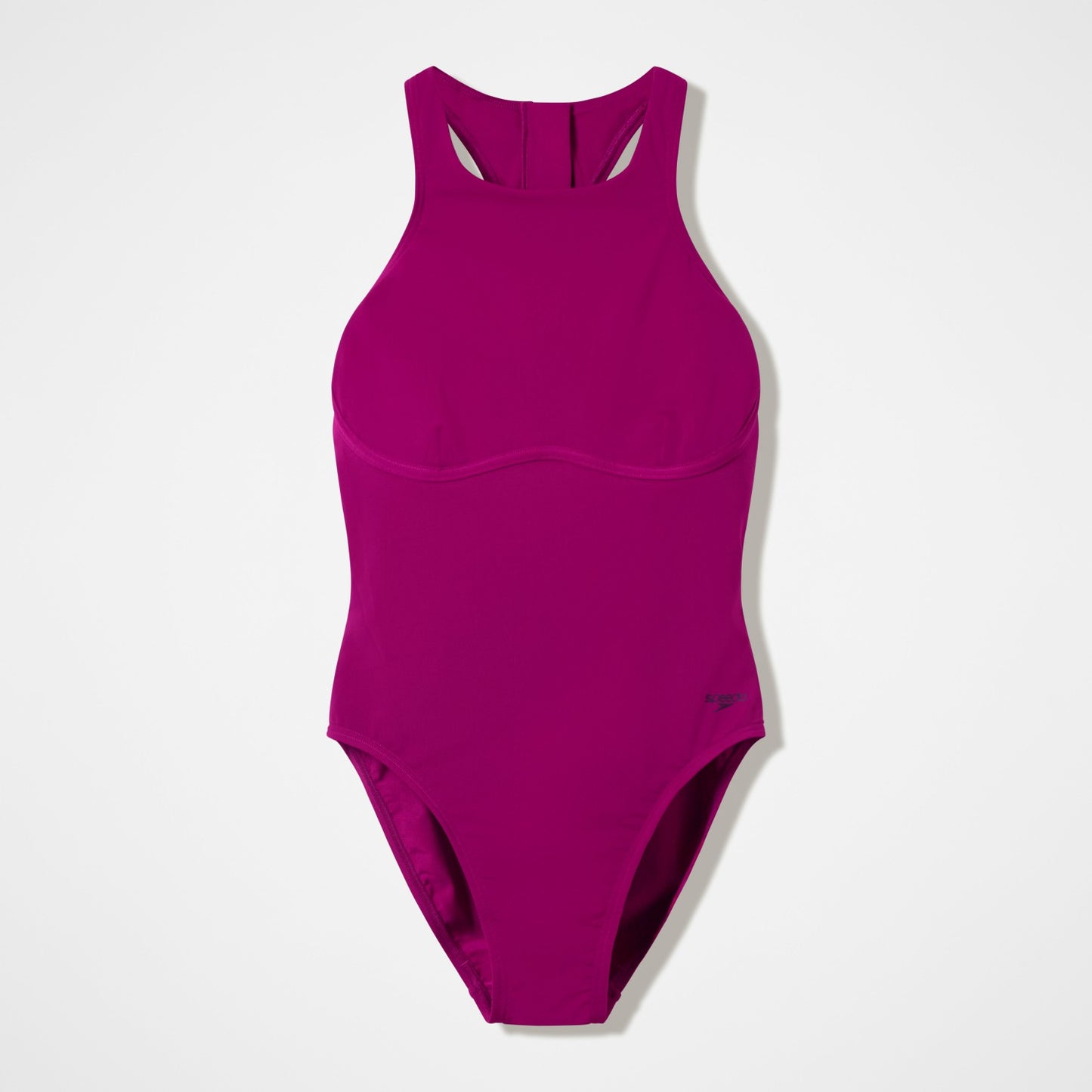 Racerback Zip Swimsuit Dark Pink - Speedo