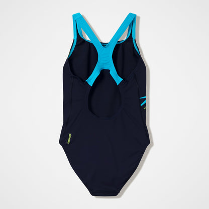 Medley Logo Medalist Swimsuit Black/Turquoise - Speedo