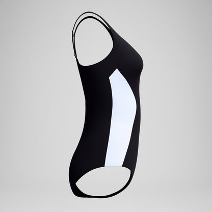 Shaping Colourblock Contour Swimsuit Black/White - Speedo