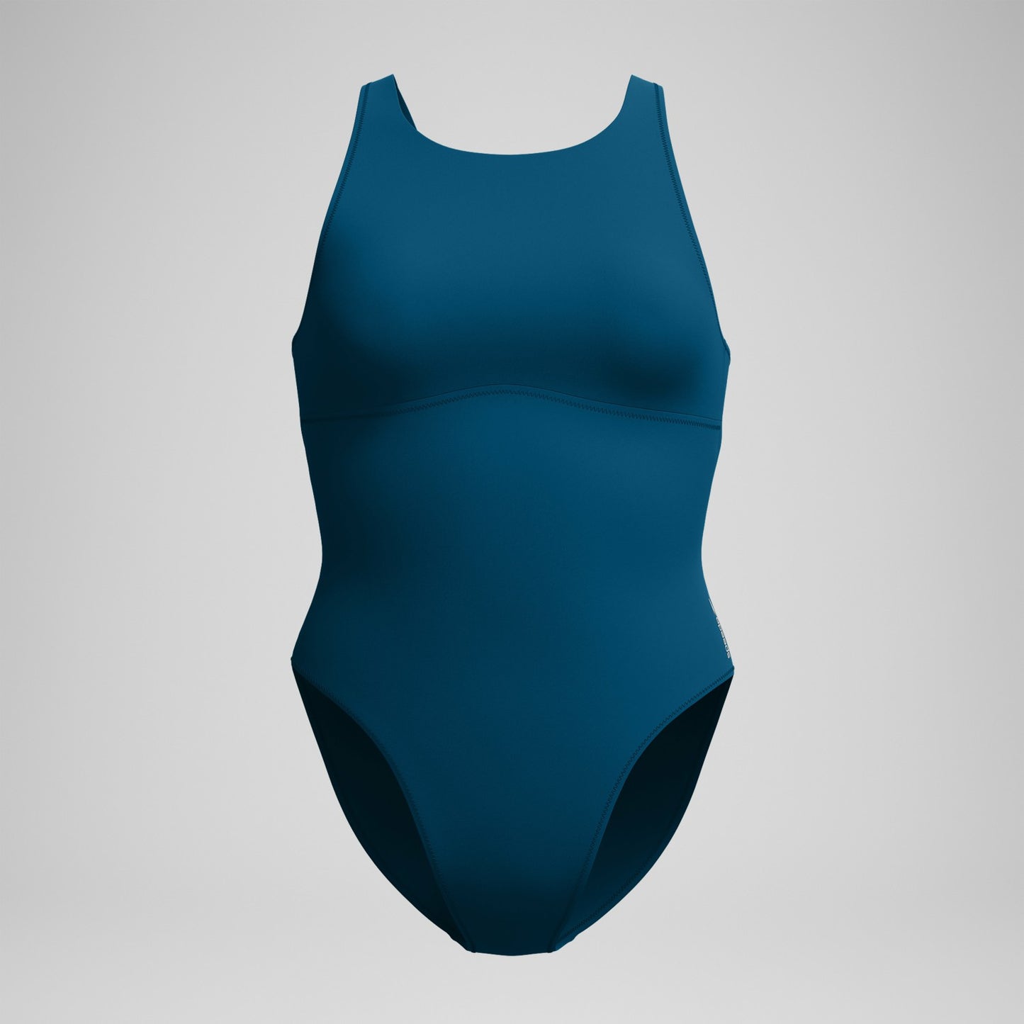 Solid Highneck Swimsuit Dark Teal - Speedo