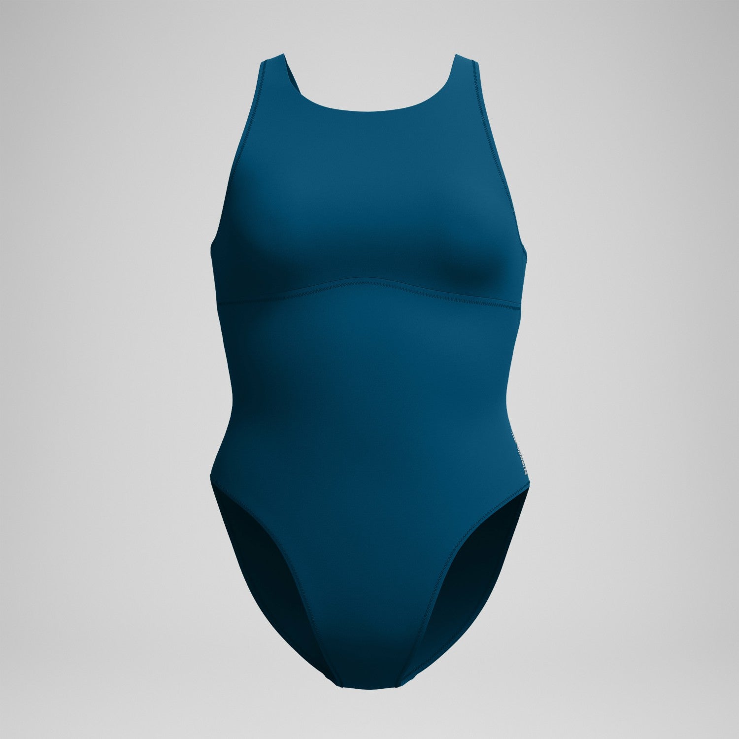 Solid Highneck Swimsuit Dark Teal - Speedo