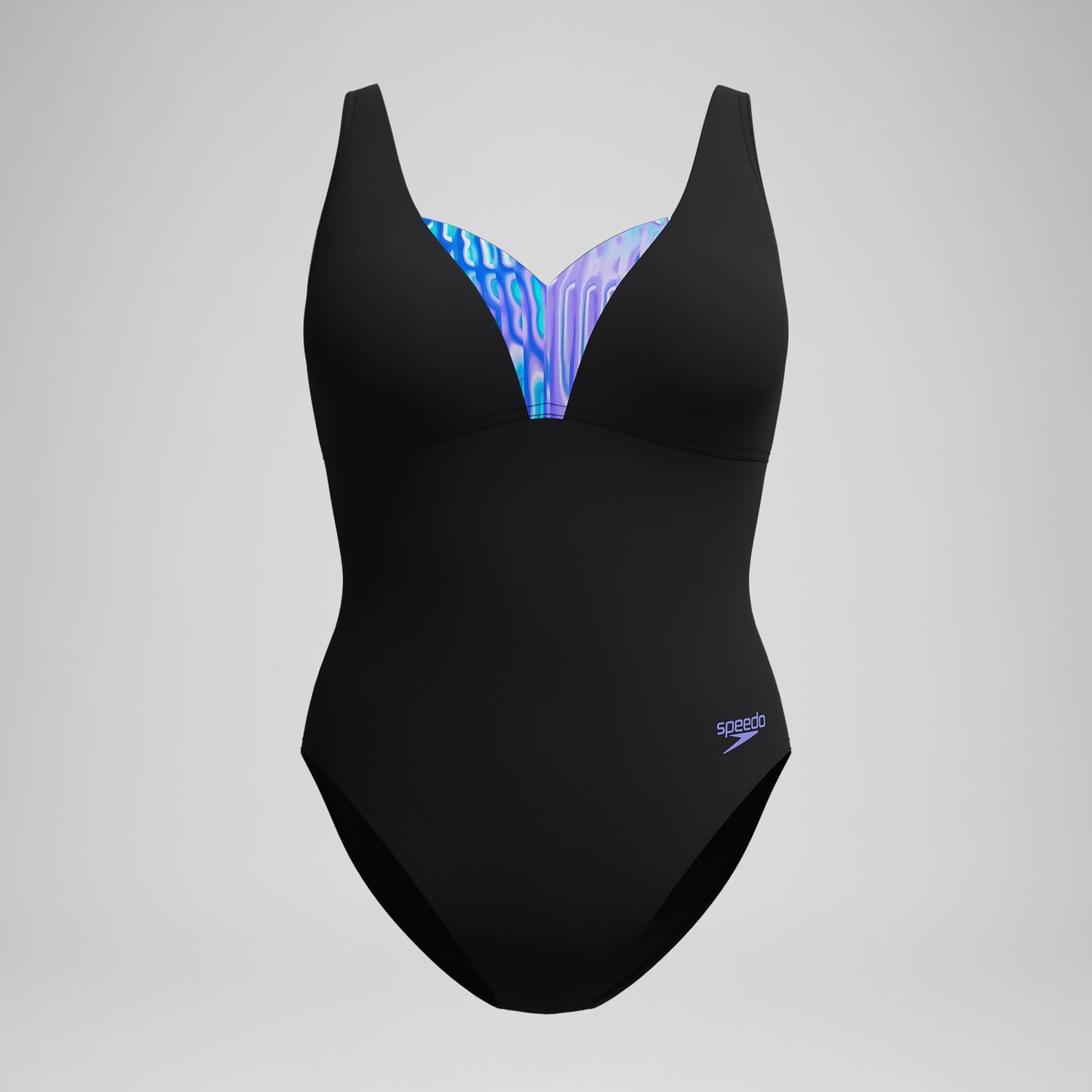 Shaping Printed OpusGem Swimsuit Black/Blue - Speedo