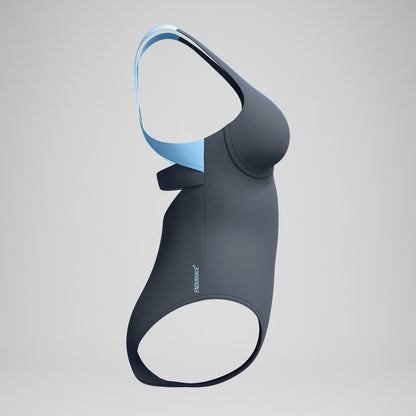 Flex Band with Built in Swim Bra Swimsuit Grey/Blue - Speedo