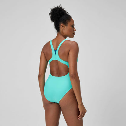 Solid Highneck One Piece Turquoise - Speedo