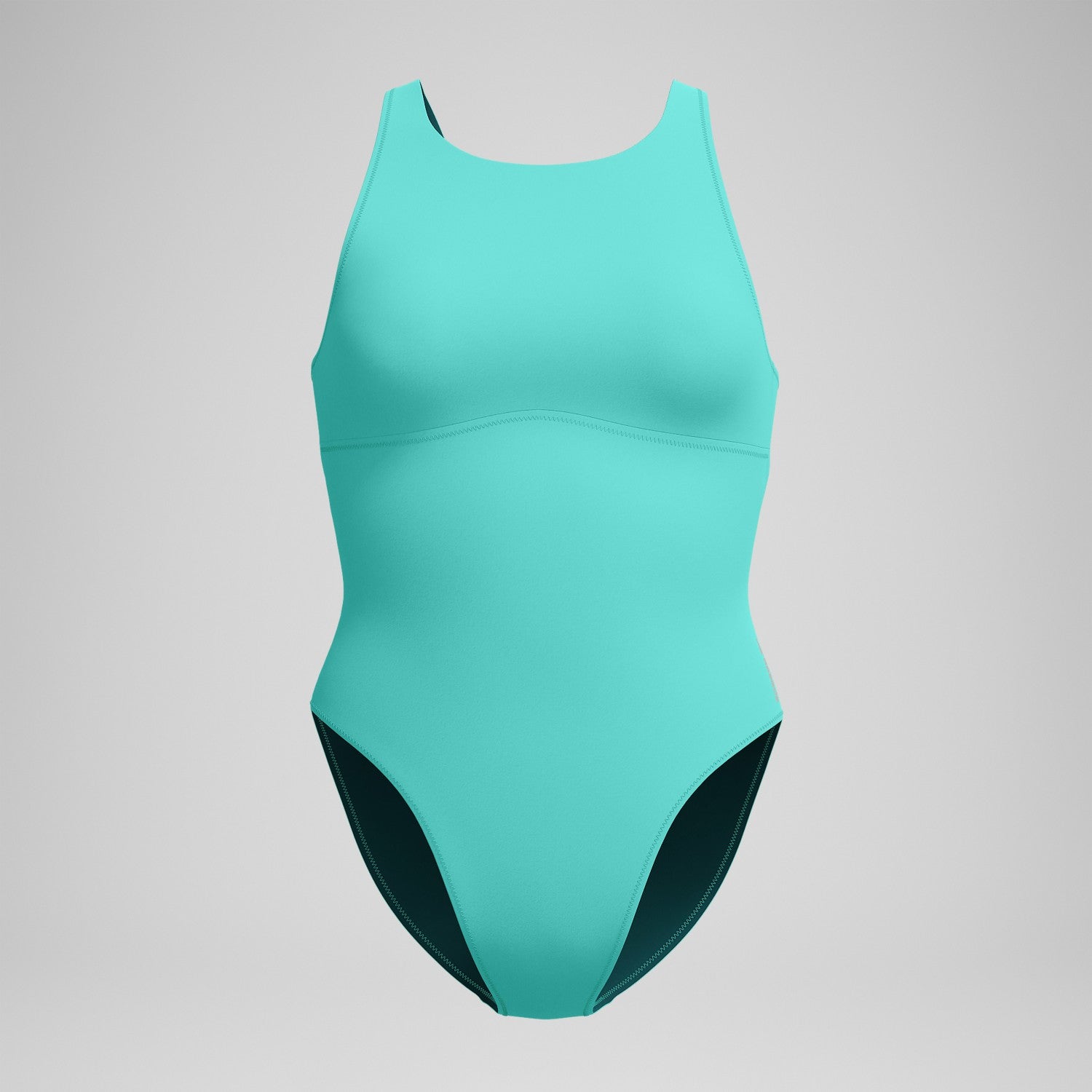 Solid Highneck One Piece Turquoise - Speedo