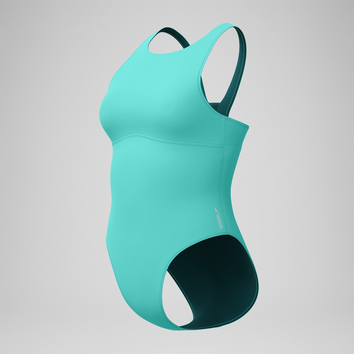 Solid Highneck One Piece Turquoise - Speedo