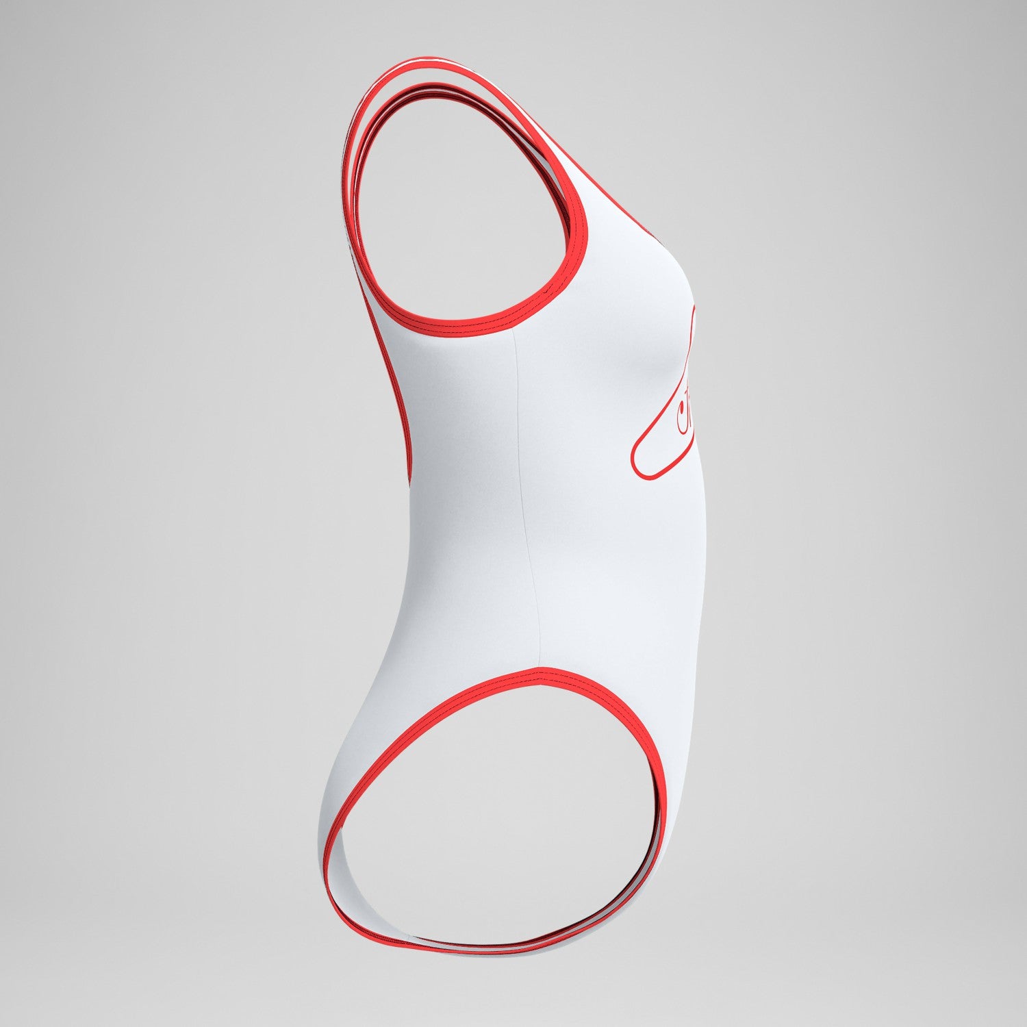 Jetstream Solid Bound Scoop Swimsuit Red/White - Speedo