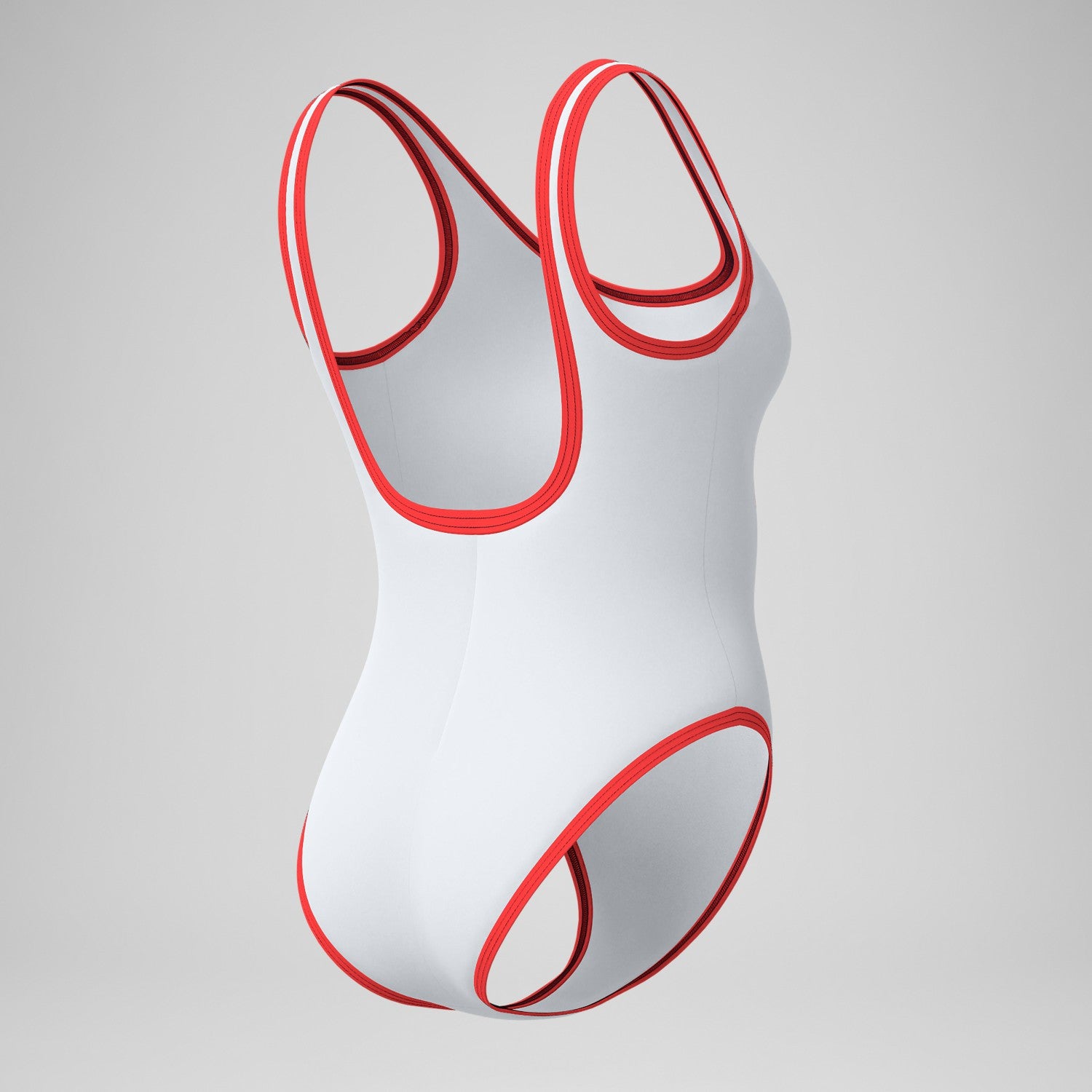 Jetstream Solid Bound Scoop Swimsuit Red/White - Speedo