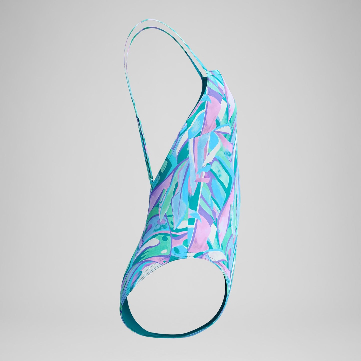 Printed Adjustable Thinstrap Swimsuit Green/Pink - Speedo