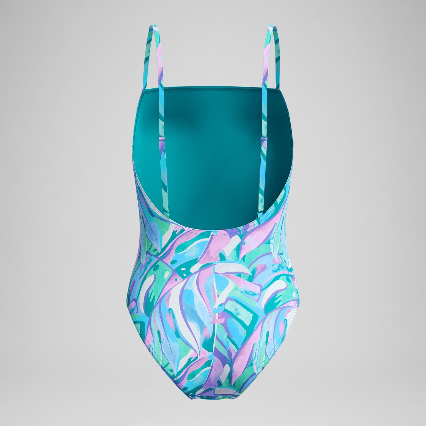 Printed Adjustable Thinstrap Swimsuit Green/Pink - Speedo
