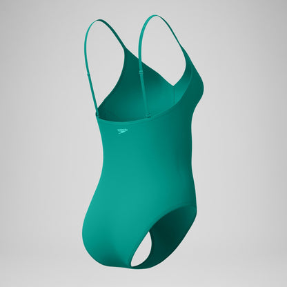 Solid V-Neck One Piece Teal - Speedo