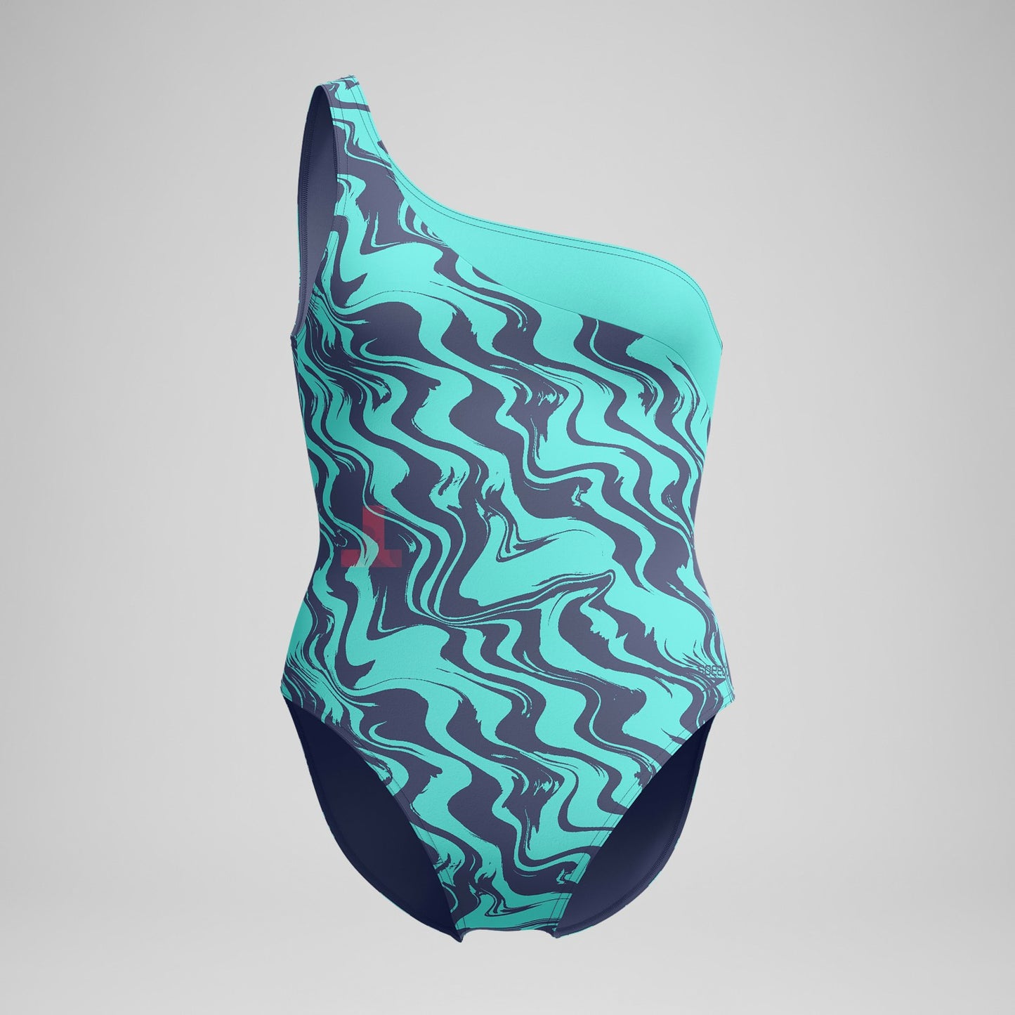 Asymmetric Swimsuit Turquoise/Grey - Speedo