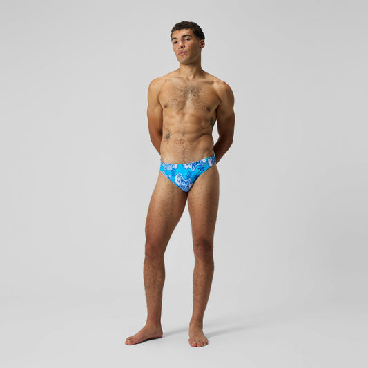 Print Beachstar Brief Light Blue/White - Speedo