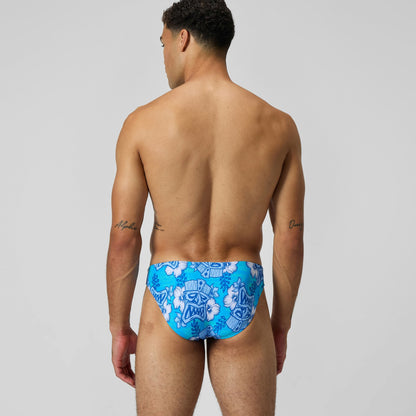 Print Beachstar Brief Light Blue/White - Speedo