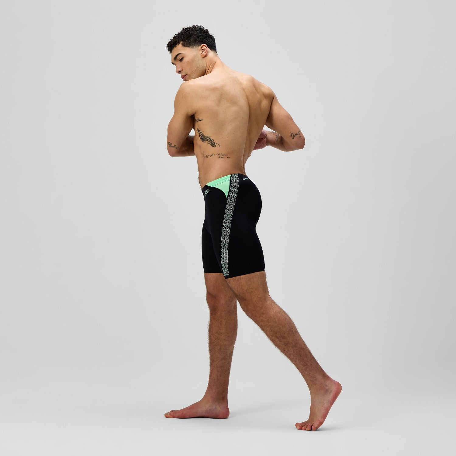 Hyperboom Splice Jammer Black/Green - Speedo