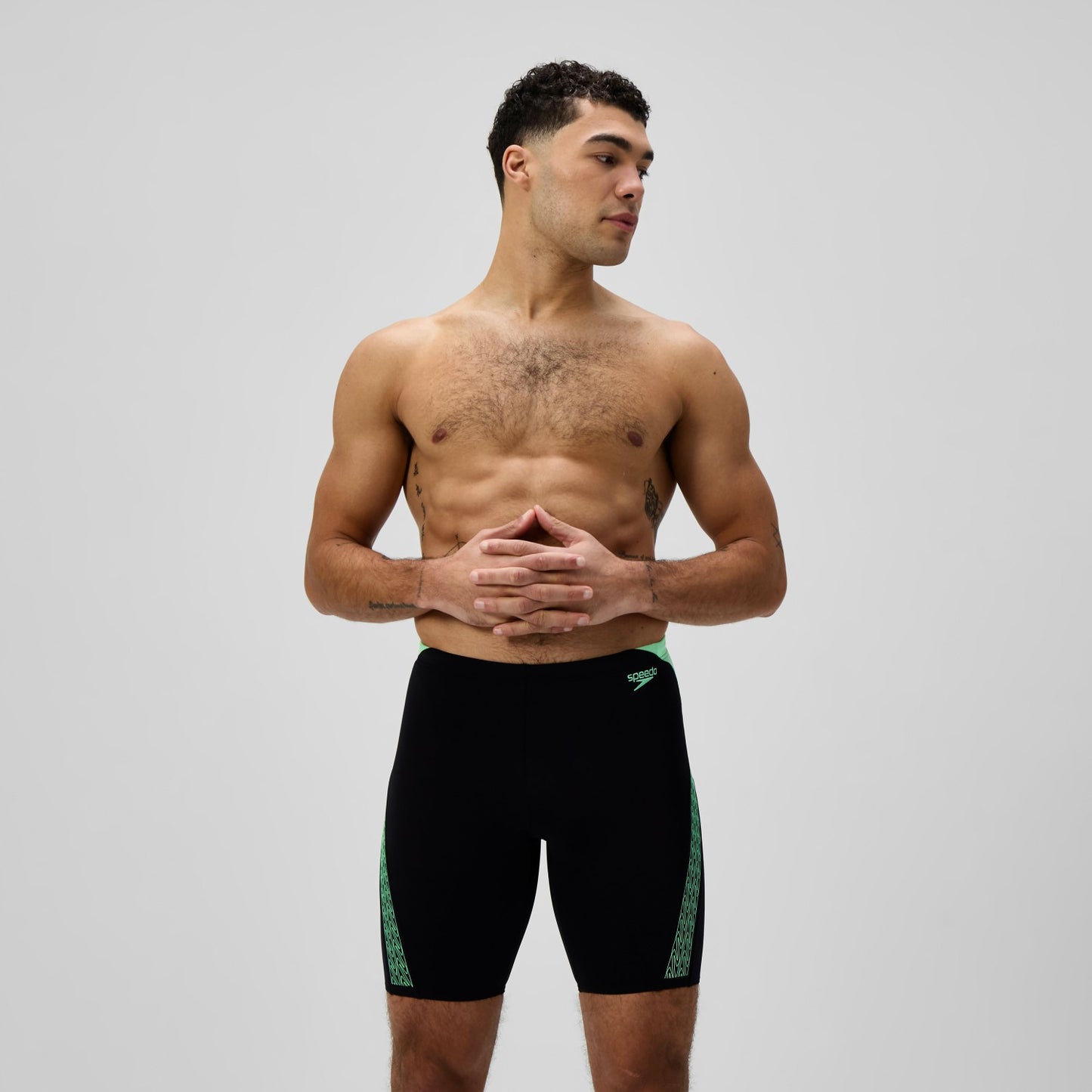Hyperboom Splice Jammer Black/Green - Speedo