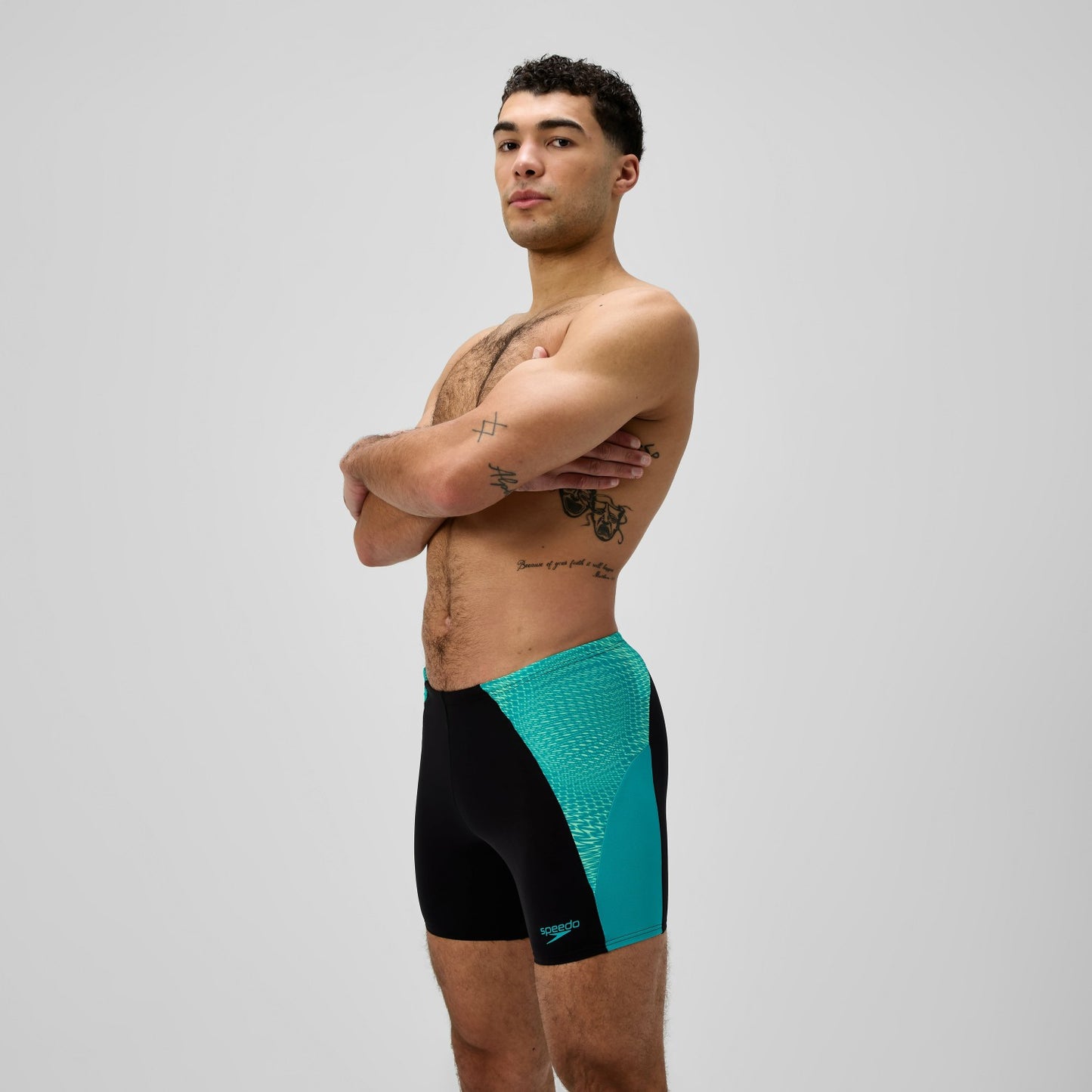 Endurance+ MAX Splice Mid Jammer Black/Turquoise - Speedo