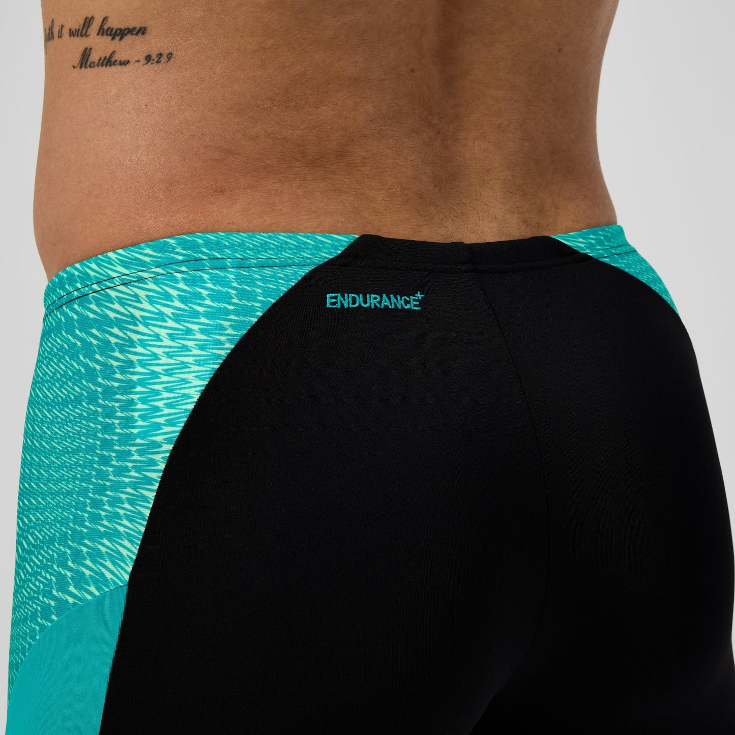 Endurance+ MAX Splice Mid Jammer Black/Turquoise - Speedo