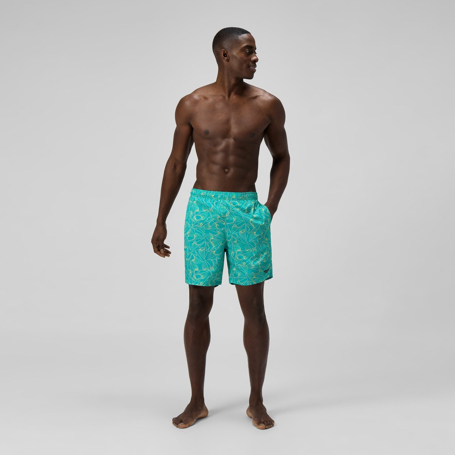 Xpress Lite Allover Swim Shorts Turquoise - Speedo