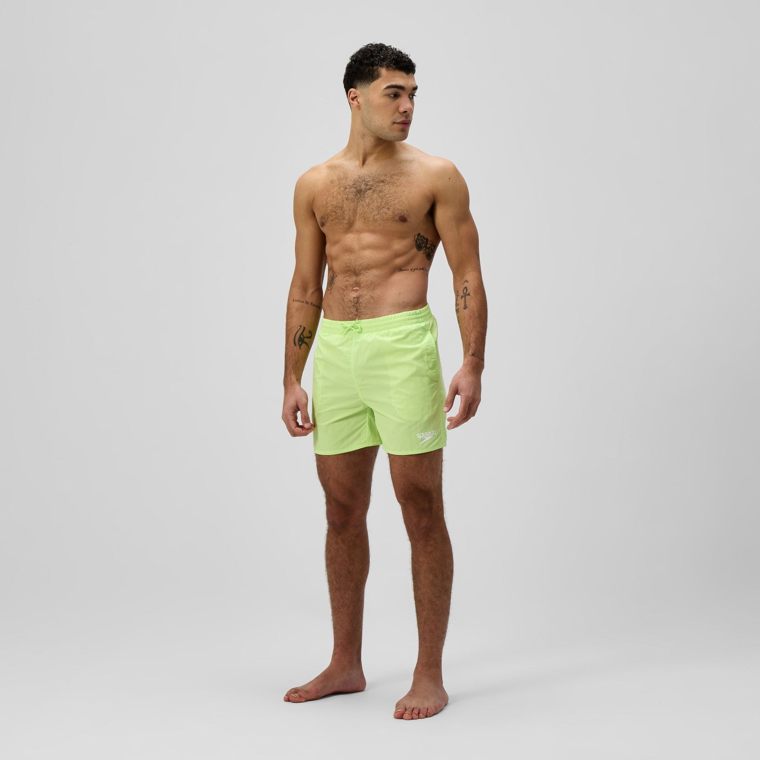 Essential Solid Swim Shorts Green - Speedo