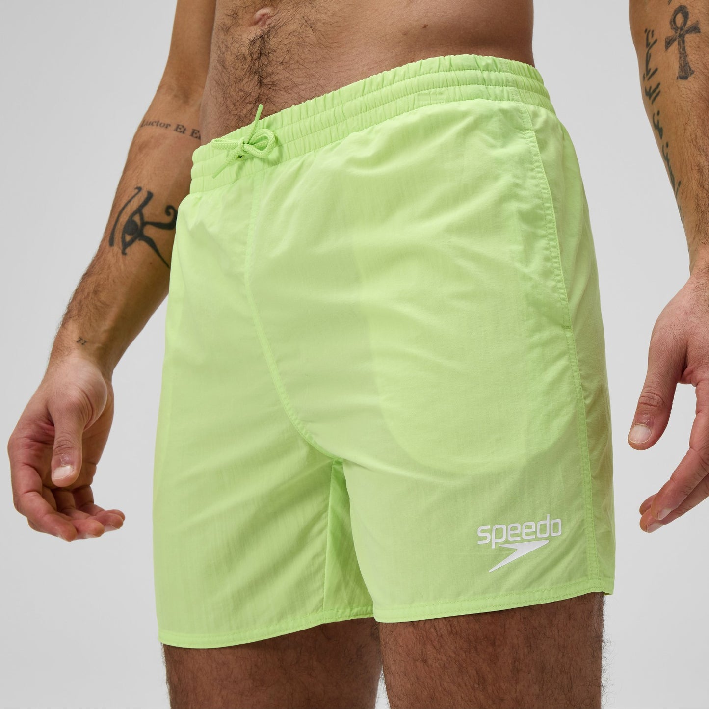 Essential Solid Swim Shorts Green - Speedo