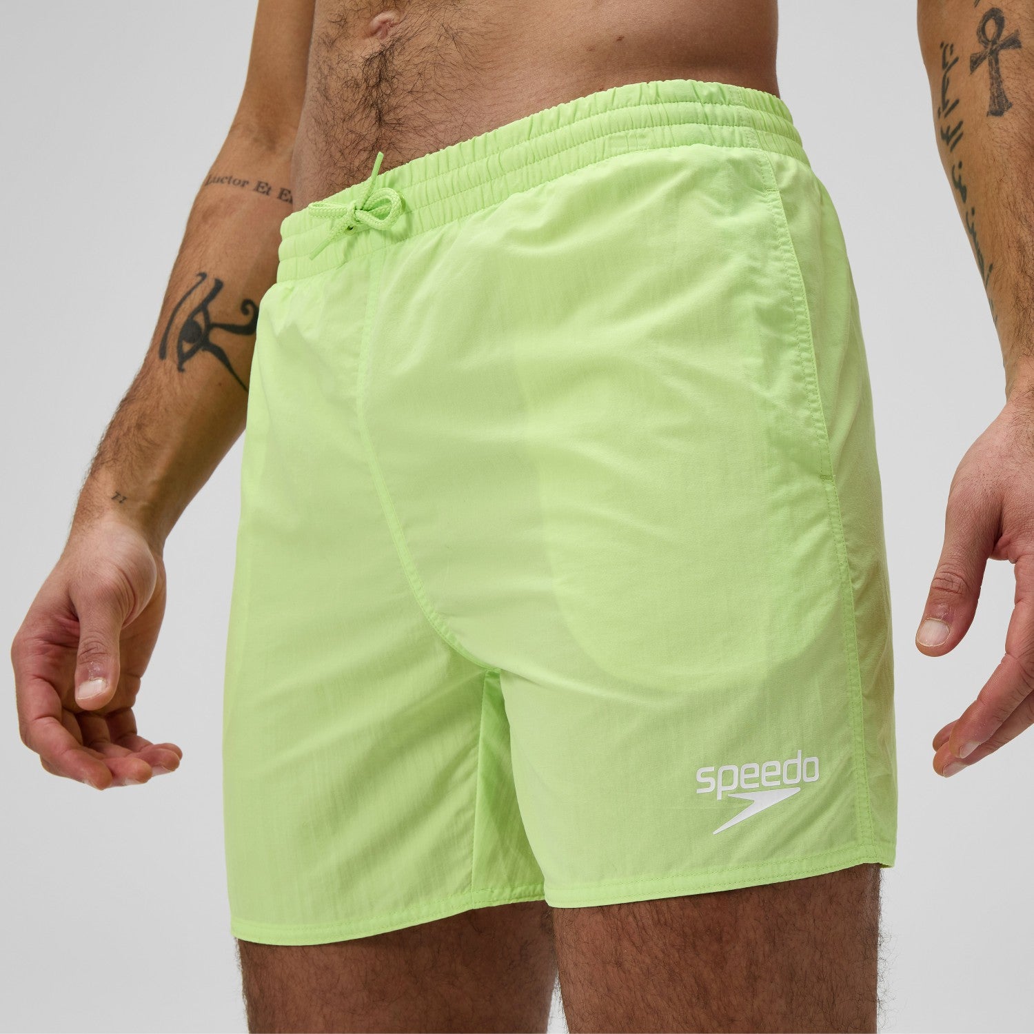 Essential Solid Swim Shorts Green - Speedo
